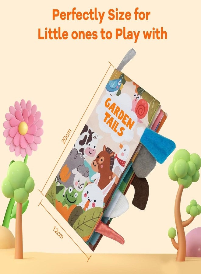 VIVATRA Learning Tails Book, Children's Tail Cloth Book Set, Tear Resistant Books with Rustling Sound, Early Educational Toy for 0-3 Years, Boys & Girls, Ideal for Baby Showers | Garden Tails - Image 2